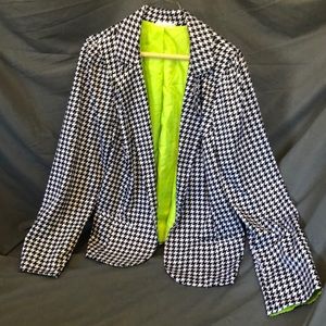 Vintage “Free 2 Love” Houndstooth Jacket